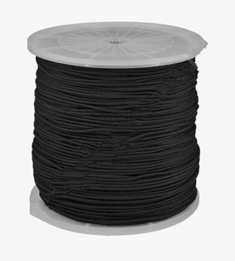 Шнур с сердечником 3мм 1200м черный (метражом)