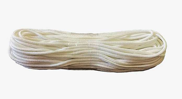 Шнур с сердечником ШПТ 6мм 50м белый