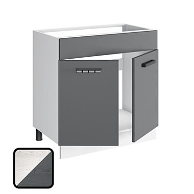 Стол под мойку ОДРИ-2 М800 фактурный серый (810х800х450)