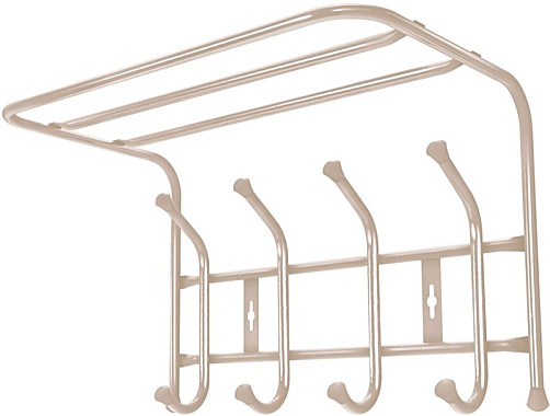 Вешалка настенная с полкой ВП4М/БЖ бежевый металлик Ижевск