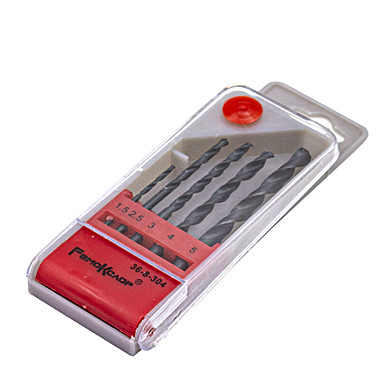 Набор сверл по металлу 5пр пластм.короб 36-8-304