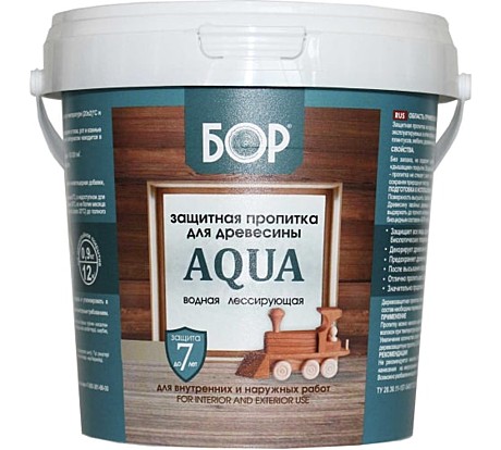 Защитная пропитка AQUA БОР 0,9кг орех КВИЛ