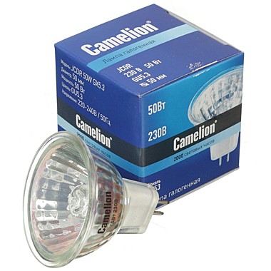 Лампа галоген. Camelion JСDR 50Вт GU5.3 1953
