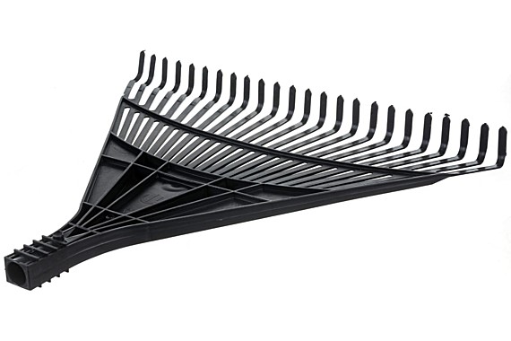 Грабли веерные 24 зуба без черенка полипропиленовые // СИБРТЕХ 61708