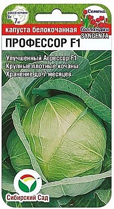Семена: Капуста б/к F1 Профессор (Ц) 0,1г СБ