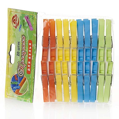 Прищепки д/белья LF75-67 20шт пл. 3601460