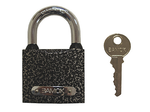 Замок навесн. чугун 3 кл цилин.мех-м автомат лич-ка латунь 38х55х17мм дуж.6мм РемоКоллор 70-0-938