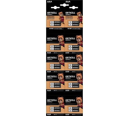 Батарейка OPTICELL ААА (2х10 отр.набор) 