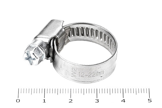 Хомут червячный 012-20/9 W2 нержавеющаая сталь