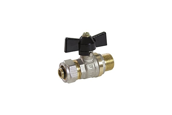 Шаровый кран для мет.пл.трубы FRAP 1/2