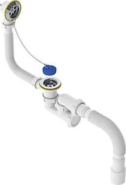 Сифон CRAB для ванны 1 1/2