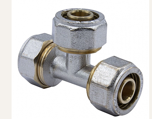 Тройник 16х16х16мм ц/ц/ц 