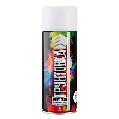 Грунтовка-аэрозоль ЕРМАК белая 400 мл 759-032