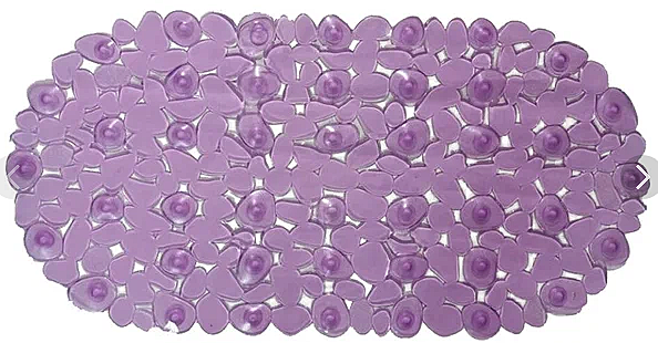 Коврик в ванную комнату на присосках Камушки 68х34см в ассорт