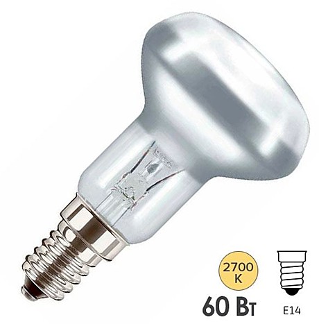 Лампа FAVOR R50 60W Е14 зеркальная
