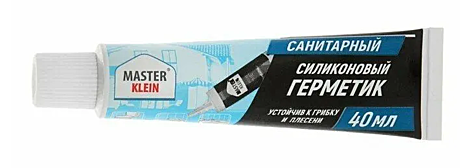 Герметик силиконовый Master Klein санитарный 40мл белый инд.упаковка 2926