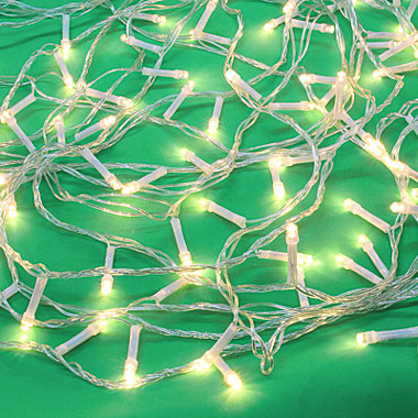 СНОУ БУМ Гирлянда эл. вьюн 180LED, 14м, шампань, пост. свечение, прозр. провод, 220В, 50Гц