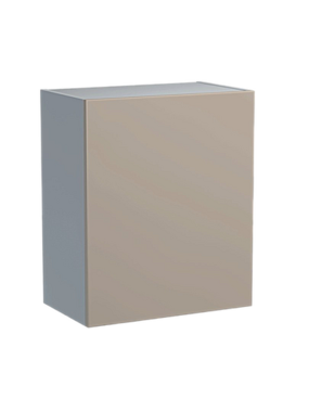 Шкаф для посуды 60 цвет Капучино/Серый 1 дверь с сушкой SANTREK HOME (ЛДСП) В СБОРЕ