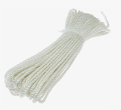 Шнур с сердечником 4мм 10м белый