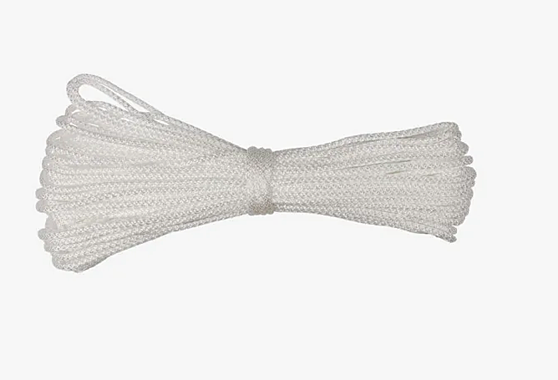 Шнур с сердечником 6мм 10м белый