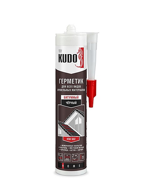 Герметик KUDO KSK-602 для всех видов кровли черный 280мл