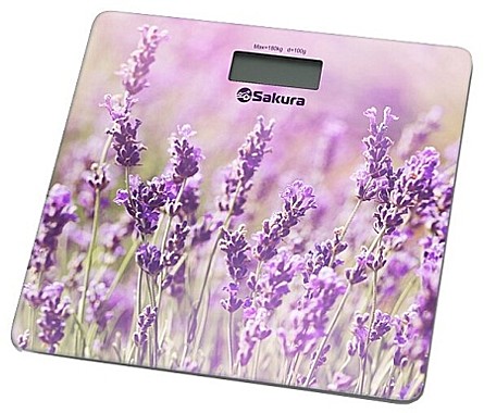 Весы напольные SA-5072LF 180кг элек лаванда