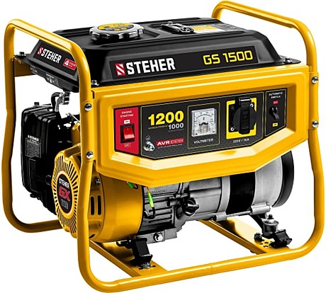 Бензогенератор STEHER GS-1500 1200Вт А7891