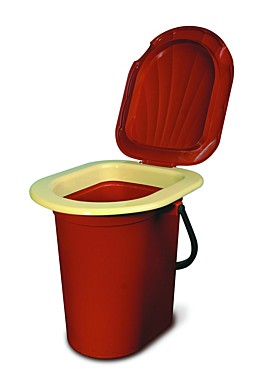 Ведро туалет 18л с крышкой пластмассовое 62-0-018