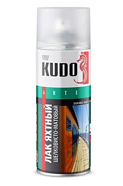 Лак-аэрозоль KUDO KU-9005 лак ЯХТНЫЙ шелковисто-матовый 520мл