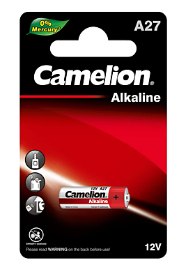 Батарейка CAMELION A27/LR27A 12B Mercury Free 12829