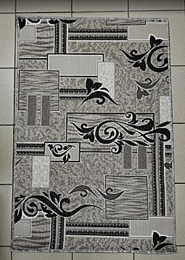 Коврик напольный на войлочной основе с низким ворсом Принт 100х150см (2) p1530/a2p