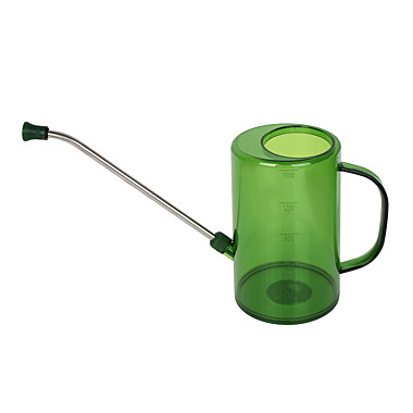 Лейка для комнатный растений INBLOOM 1.5л 18х11.5см РР PS металл, зеленый 182-049