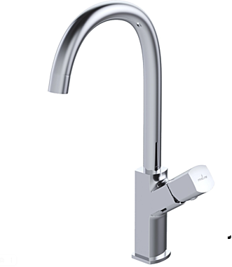 Смеситель для кухни MIXLINE ML27-032 Primo 25к высокий излив боковая ручка 550766