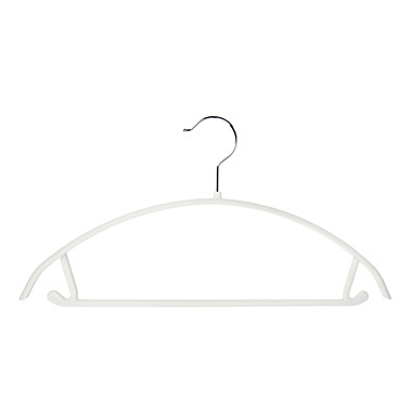 Вешалка для одежды тм VETTA, 40х21,5х1 см, пластик с покрытием софт тач, цвет белый
