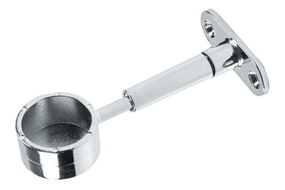 Держатель для рейлинга регулируемый торцевой выс.до центра 65-95мм Z-011 R-50/АR 2900-25