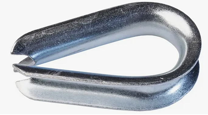 Коуш 12мм для стальных канатов DIN6899