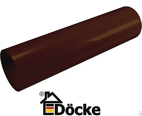 DOCKE PREMIUM Труба водосточная 3000мм коричневый