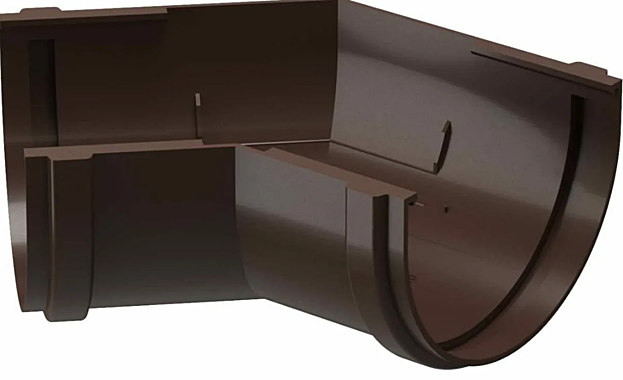 DOCKE PREMIUM Угол желоба 90° универсальный коричневый