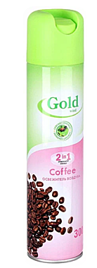 Освежитель воздуха GOLD WIND 300мл кофе