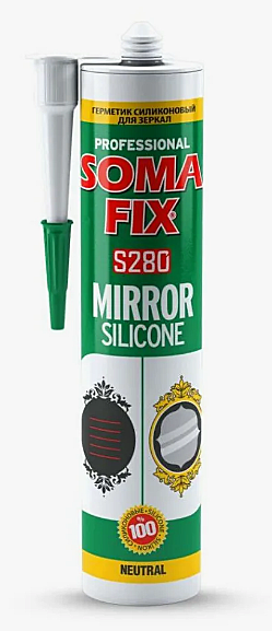 Силикон SOMA FIX для зеркал прозр.280мл.