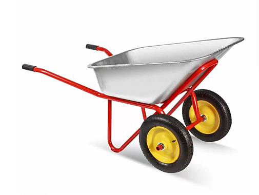 Тачка строительная 2-кол усиленная PROFI 6005-2 (Хопер)