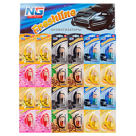 Ароматизатор NEW GALAXY Freshline лист 24шт (не заказывать)