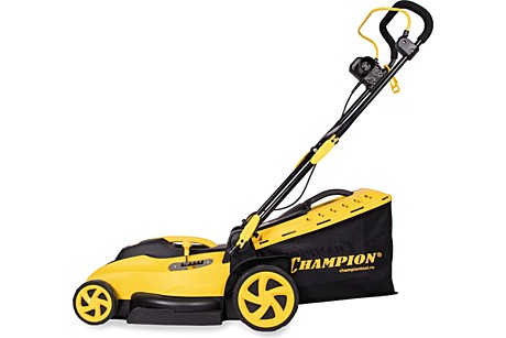 Газонокосилка электрическая CHAMPION EM3815 (1600Вт травосборник 45л шир 38см 20-70мм 11,5кг)