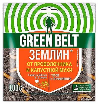 Средство Землин 100г от проволочника и капустной мухи Грин Бэлт 01-205