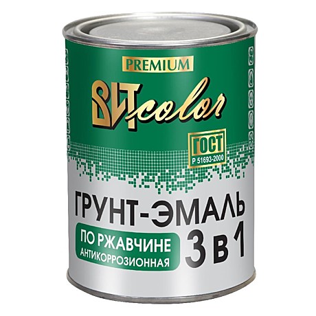 Грунт-эмаль по ржавчине 3в1 0,8кг красно-коричневая ВИТ color 