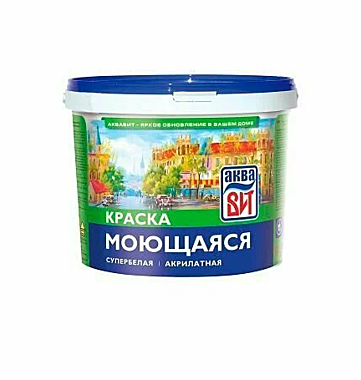 Краска ВАК-20 АкваВИТ 2,5кг моющаяся супербелая