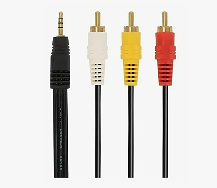 Аудио кабель Jack 3.5мм-3 RCA (тюльпаны) -3м