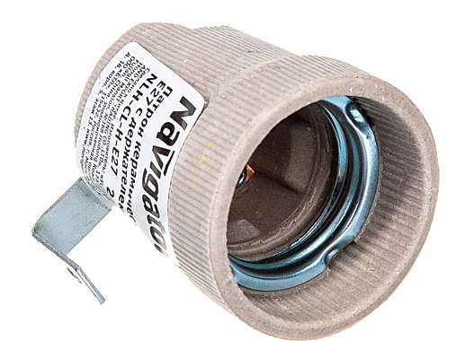 Патрон эл.керамический Е27 с держателем 71 619 NLH-CL-H-T27 Navigator 71619