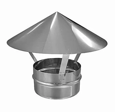 Зонт вентиляционный ф150 0,5мм нерж