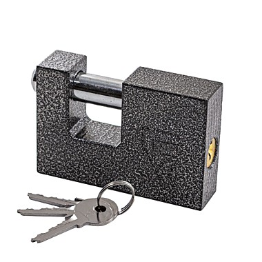 Замок навесной, чугун 3 ключа, 51x15x38, дужка 7,8мм 70-0-015